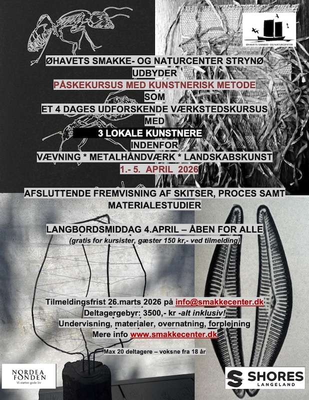 Påskekursus -kunstnerisk metode flyer